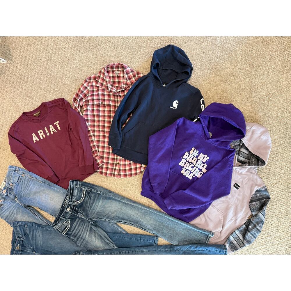 Western Wear Girls Tops Hoodies Lot 8/10 Medium